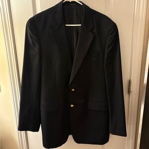 Vintage Ralph Lauren Men's Navy Blazer